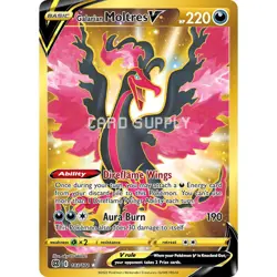 GALARIAN MOLTRES V (Gold Secret Rare) 💎 Brilliant Stars 183/172 * Pokemon Card - Image 1
