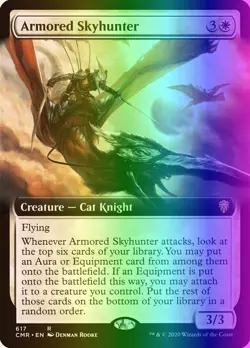 MTG Magic the Gathering Armored Skyhunter (617/794) Commander Legends LP FOIL - Image 1