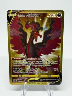 Galarian Moltres V 183/172 | Gold Secret Rare | Brilliant Stars | Pokemon Card - Image 1