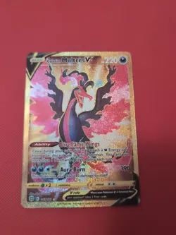 Pokemon Galarian Moltres v TCG Card 183/172 Brilliant Stars Gold Secret Rare - Image 1
