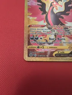 Pokemon Galarian Moltres v TCG Card 183/172 Brilliant Stars Gold Secret Rare - Image 3