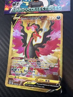 Pokemon Galarian Moltres v Brilliant Stars Secret Rare Gold Card 183/172 LP/MP - Image 2
