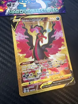 Pokemon Galarian Moltres v Brilliant Stars Secret Rare Gold Card 183/172 LP/MP - Image 3