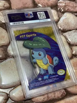 Pokemon Squirtle Topps Clear Card PC4 2000 TV Animation PSA 10 - Image 1