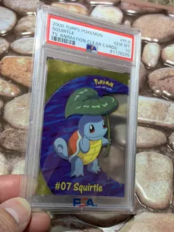 Pokemon Squirtle Topps Clear Card PC4 2000 TV Animation PSA 10 - Image 5