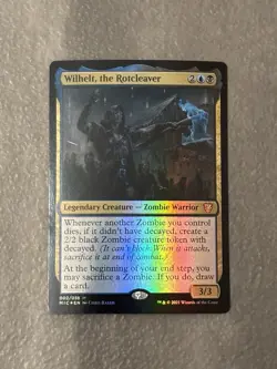 MTG ** Wilhelt, the Rotcleaver Commander: Innistrad: Midnight Hunt ** Foil - Image 1