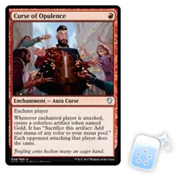 CURSE OF OPULENCE Commander 2017 Magic MTG MINT CARD - Image 1