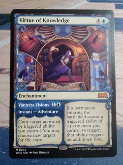 Virtue of Knowledge (Showcase) #279 (NM) Wilds of Eldraine WOE Magic MTG - Image 1