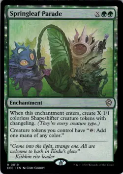 MTG Springleaf Parade (19) | NM | Commander: Lorwyn Eclipsed {ECC} - Image 1