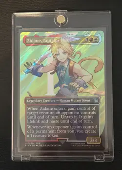 2025 MTG Final Fantasy #0550 Zidane, Tantalus Thief Borderless SURGE FOIL NM - Image 1