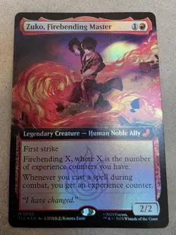 Zuko, Firebending Master - Foil (Extended Art) Avatar - Mtg - Image 1
