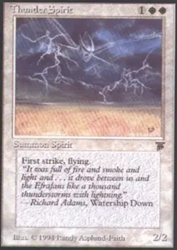 Moderate Play, English MTG Regular Thunder Spirit Legends Magic the Gathering - Image 1