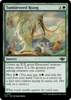 MTG Tumbleweed Rising Outlaws of Thunder Junction Sorcery NM #187 - Image 1