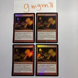 MTG Foil 4x Punishing Fire Zendikar x4 - Image 1