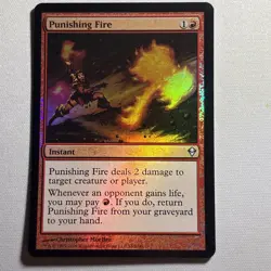 MTG Foil 4x Punishing Fire Zendikar x4 - Image 3