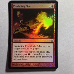 MTG Foil 4x Punishing Fire Zendikar x4 - Image 5
