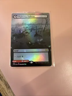 1x Blightstep Pathway PACK FRESH (Borderless) Kaldheim Foil - Image 1