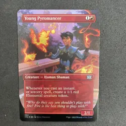 Young Pyromancer Borderless Foil - 2X2 364 - NM - MTG Magic - Image 1