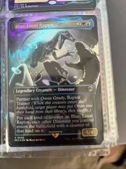 Blue, Loyal Raptor Borderless #8 | REX Jurassic World Collection | MTG - Image 1
