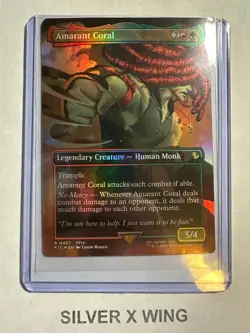 Amarant Coral Borderless Foil x1, MTG, Commander: Final Fantasy, FIC, NM - Image 1