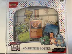 Pokemon TCG Scarlet & Violet 151 French Poster Collection Box with Acrylic Case - Image 1