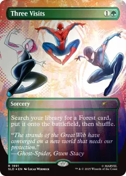 Magic the Gathering Secret Lair X Marvel | Spider-Man: Heroic Deeds Rainbow Foil - Image 3