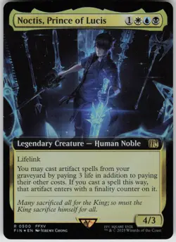 MTG Noctis, Prince of Lucis (Extended Art) Foil NM FINAL FANTASY Magic 500 - Image 1