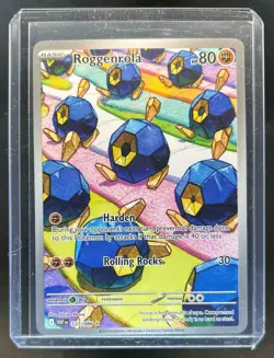2025 Pokemon SV White Flare WHT EN Roggenrola Illustration Rare #127/086 - Image 1