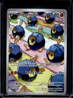 2025 Pokemon SV White Flare WHT EN Roggenrola Illustration Rare #127/086 - Image 1