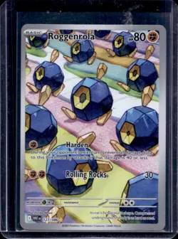 2025 Pokemon SV White Flare Roggenrola Illustration Rare #127/086 - Image 1