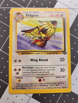 Pokemon Pidgeot #24/64 Non-Holo Rare - 1999 Unlimited Jungle Set MP Vintage Card - Image 3