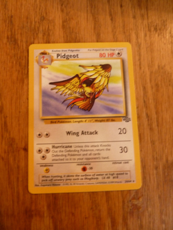 Pokemon Card Pidgeot Jungle Set 24/64 Unlimited Non Holo Rare NM Condition - Image 1