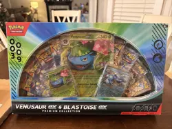 Pokemon TCG: Venusaur ex and Blastoise ex Premium Collection Box - Image 1