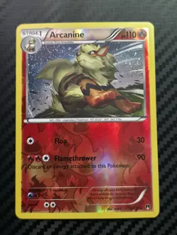 Arcanine 11/122 Breakpoint Reverse Holo Pokemon Card - Lightly Played. - Image 1