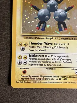 2000 Pokemon TCG - Base Set 2 - Magneton Holo w/ SWIRL 9/130 - LP - Image 5