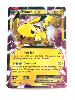 Pikachu EX XY84 Holo Black Star Promo Pokemon NM/NM+ Card - Image 1