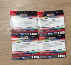 LOT OF 4 Pokemon Prismatic Evolutions Tech Sticker Collection Sealed - Image 2
