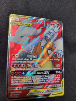 Pokemon Unbroken Bonds Reshiram & Charizard GX 194/214 Full Art Ultra Rare NM - Image 2