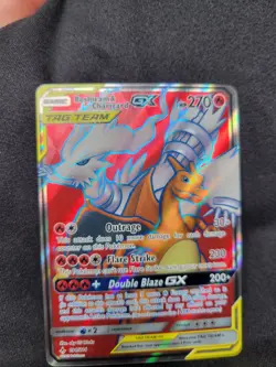 Pokemon Unbroken Bonds Reshiram & Charizard GX 194/214 Full Art Ultra Rare NM - Image 5