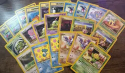 23 Card Lot! 2000 Neo Genesis, Pokemon TCG, WotC, Common/Uncommon, Corner DMG - Image 1