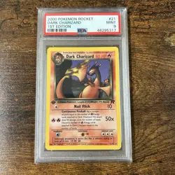 2000 Pokemon Rocket Dark Charizard 1st Edition PSA 9 MINT #21 - Image 1