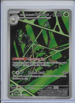 Pokemon TCG Destined Rivals Team Rocket's Spidops 187/182 Rare - Image 1