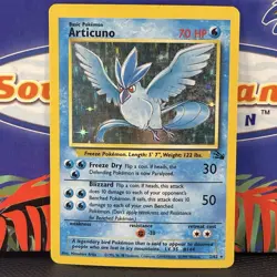 Articuno 2/62 1999 Fossil Holo Pokemon Rare Vintage WotC English - Image 3