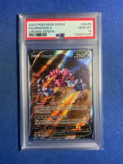 2023 Pokemon FA Drapion V #GG49 Full Art Galarian Gallery TCG SWSH Psa 10 - Image 1