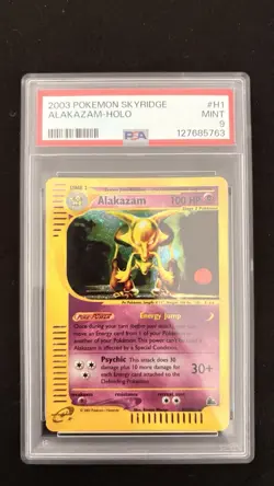 2003 Pokemon Skyridge Alakazam - Holo #H1 PSA 9 - Image 1
