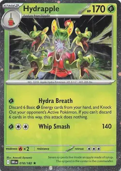 Hydrapple (Cosmos Holo) Rare Miscellaneous Cards & Products 018/182 LP Holo - Image 1