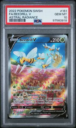 Beedrill V Alt Art 161/189 PSA 10 Astral Radiance Pokemon - Image 1