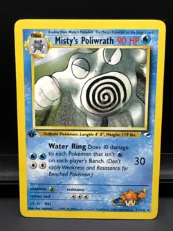 Pokemon TCG Misty's Poliwrath Gym Heroes 31/132 Non-Holo 1st edition - Image 1