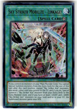 Sky Striker Mobilize - Linkage! Ultra Rare 1St Edition MAMA-EN003 Yugioh NM - Image 1