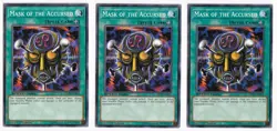 YUGIOH 3X MASK OF ACCURSED SBAD-EN042 COMMON 1ST ED SPEED DUEL - Image 1